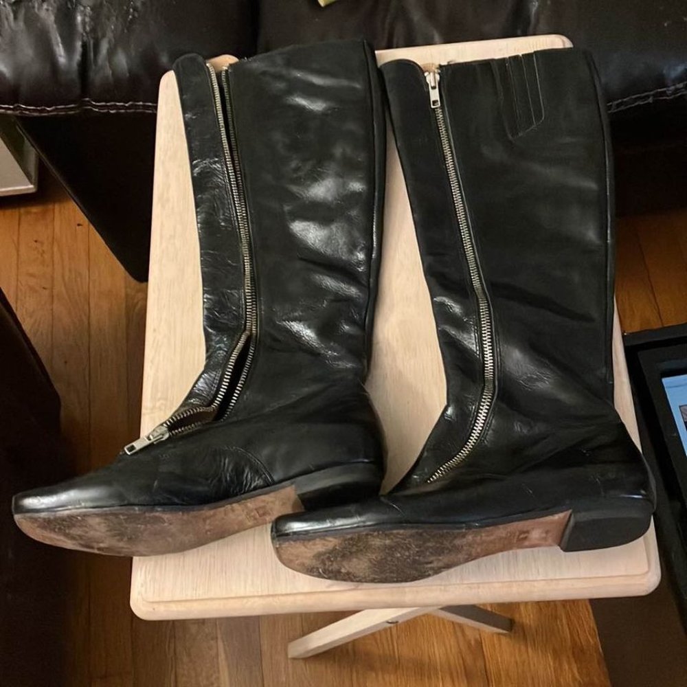 Frye 77975 Annie Double Zip Glazed Vintage Riding/Biker Motorcycle Boots size 7